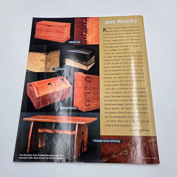 Tauton’s Fine Woodworking Magazine Lot February April June August October Decemb - Picture 3 of 15